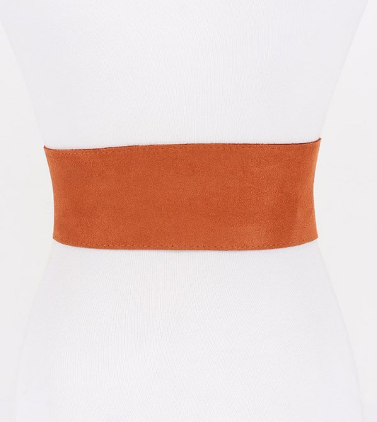 Faux Suede Metal Buckle Belt