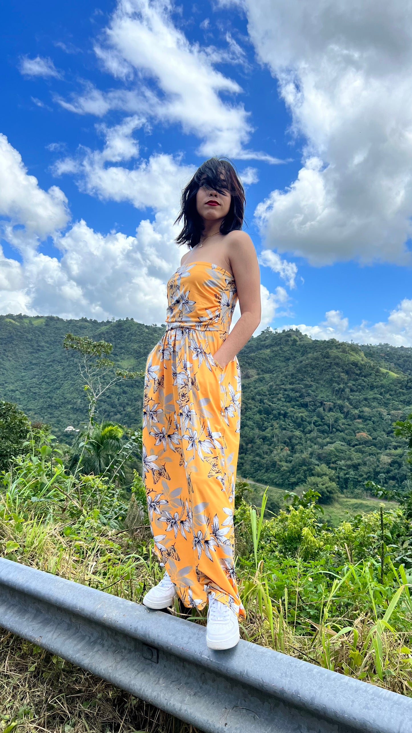 Yellow Summer Off Shoulder Maxi Dress