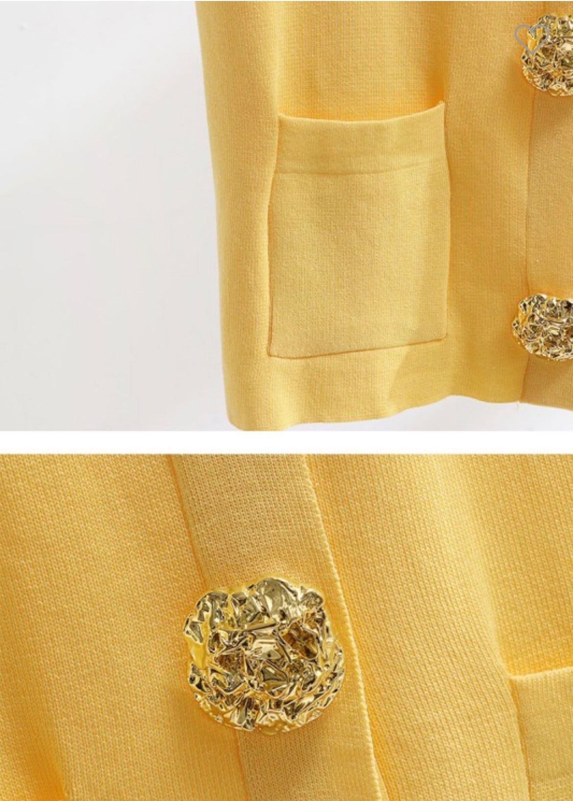 Yellow Stylish Casual Vest and Pants Set