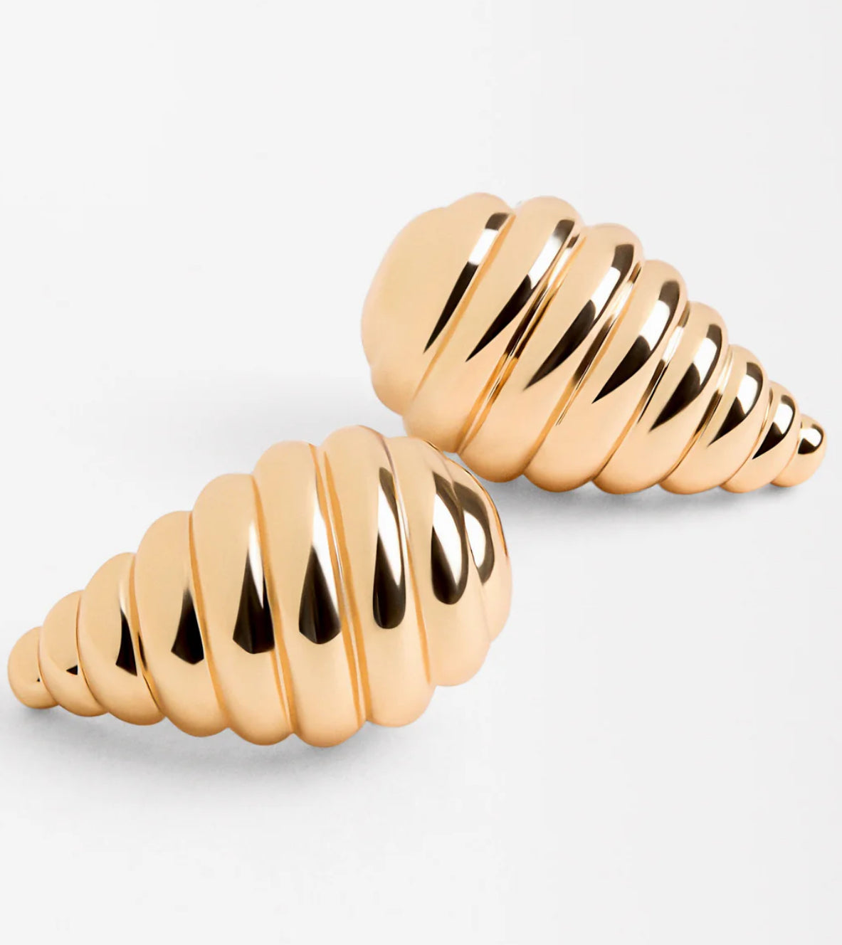 RIBBED DROP EARRINGS