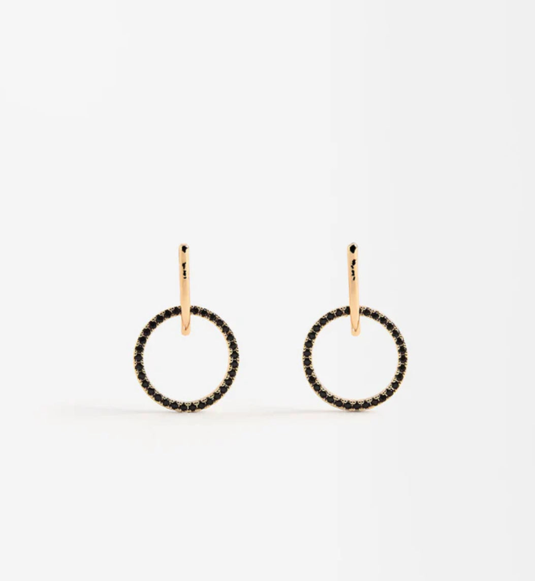 EARRINGS WITH ZIRCONIA