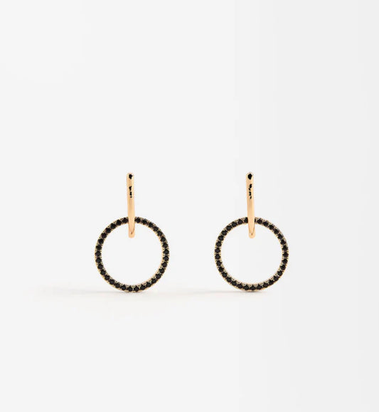 EARRINGS WITH ZIRCONIA