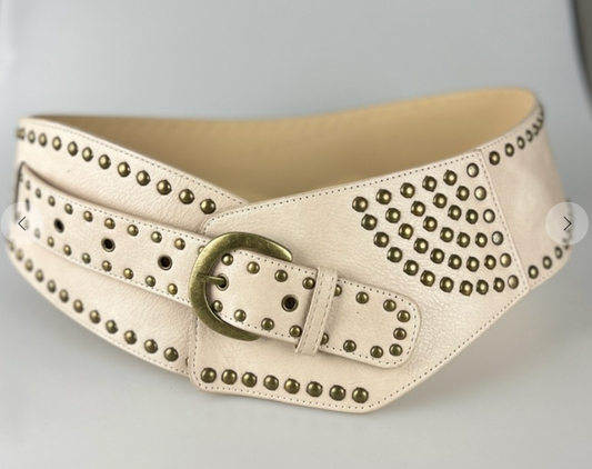 Studded Waist Cincher Decor Buckle Western Belt