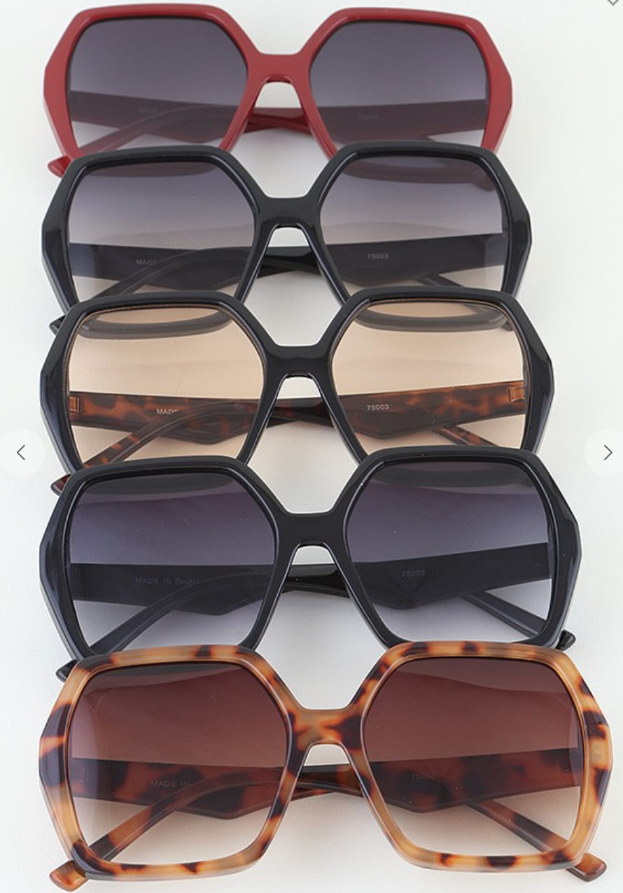 Modern Gradient Block Sunglasses