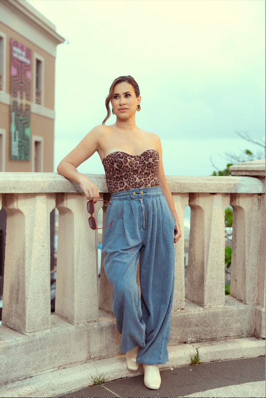 High-waisted Barrel Jeans