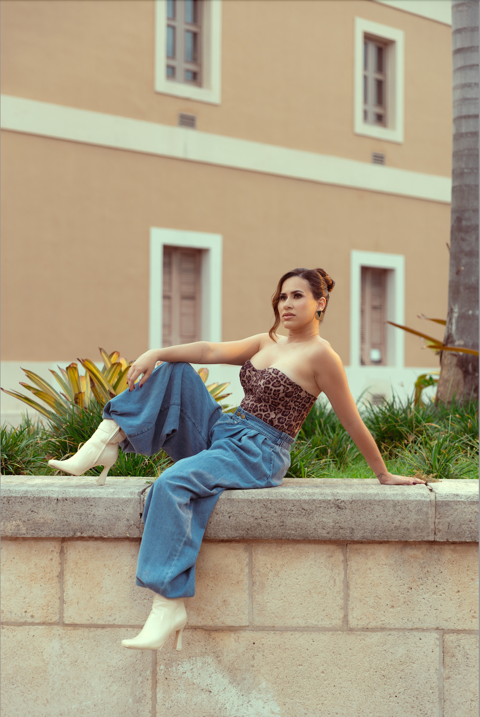 High-waisted Barrel Jeans
