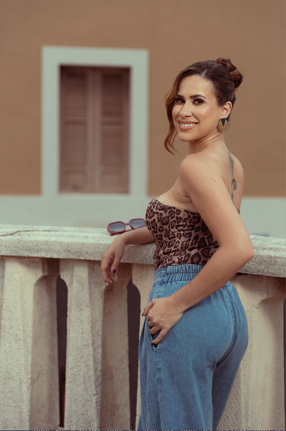 High-waisted Barrel Jeans