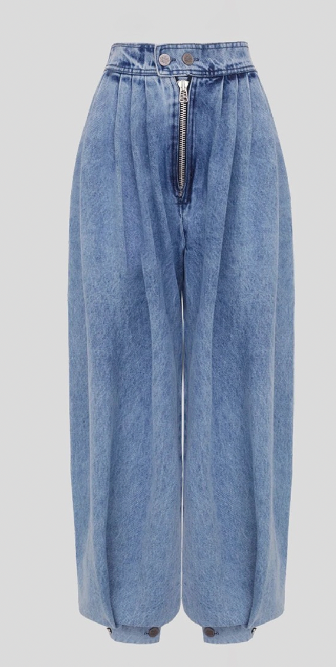 High-waisted Barrel Jeans