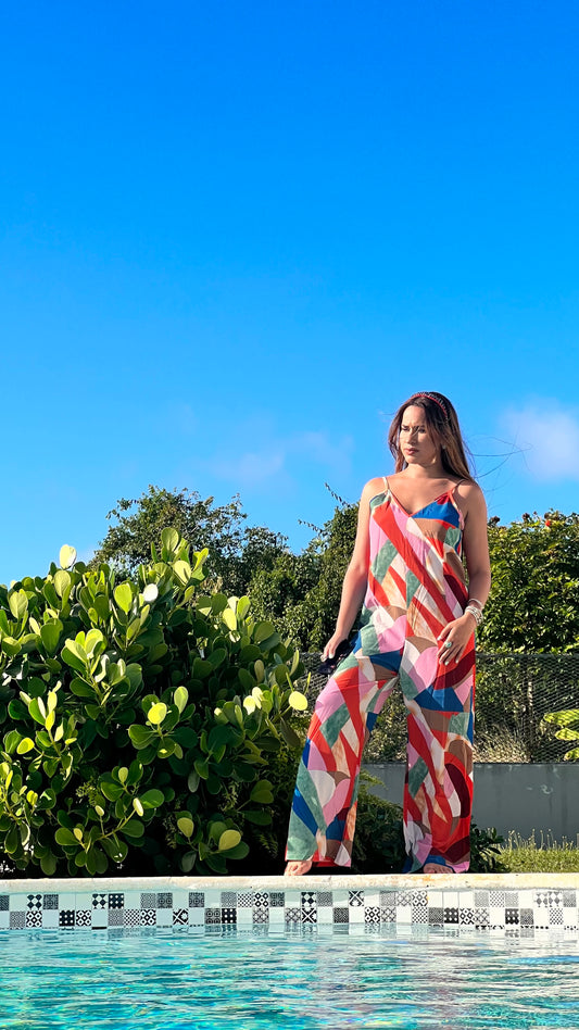 Rainbow Retro Jumpsuit