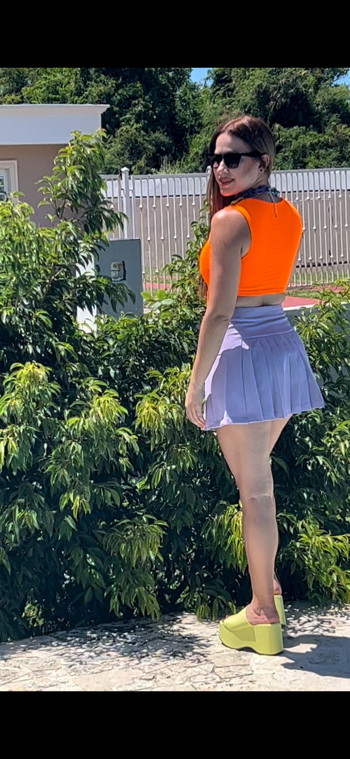 Cleavage Square Neck Crop Top